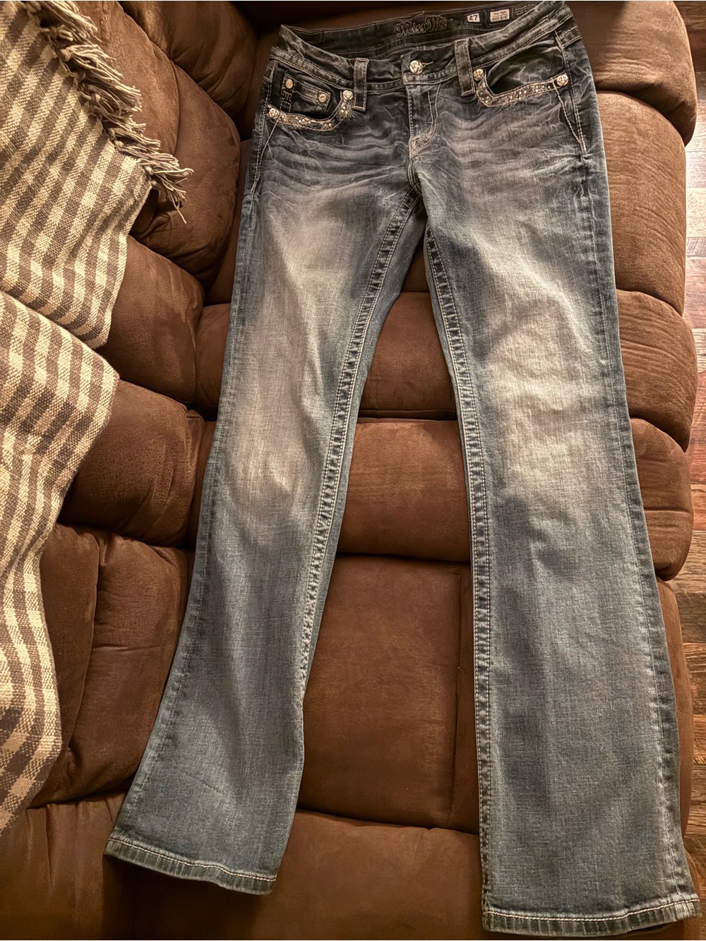 Miss Sixty Light Washed Flare Jeans